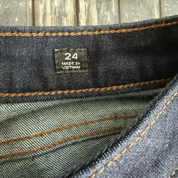 Miss Me Dark Blue Straight Leg Jeans Sz 24 D1001T87 NWT - Picture 9 of 13